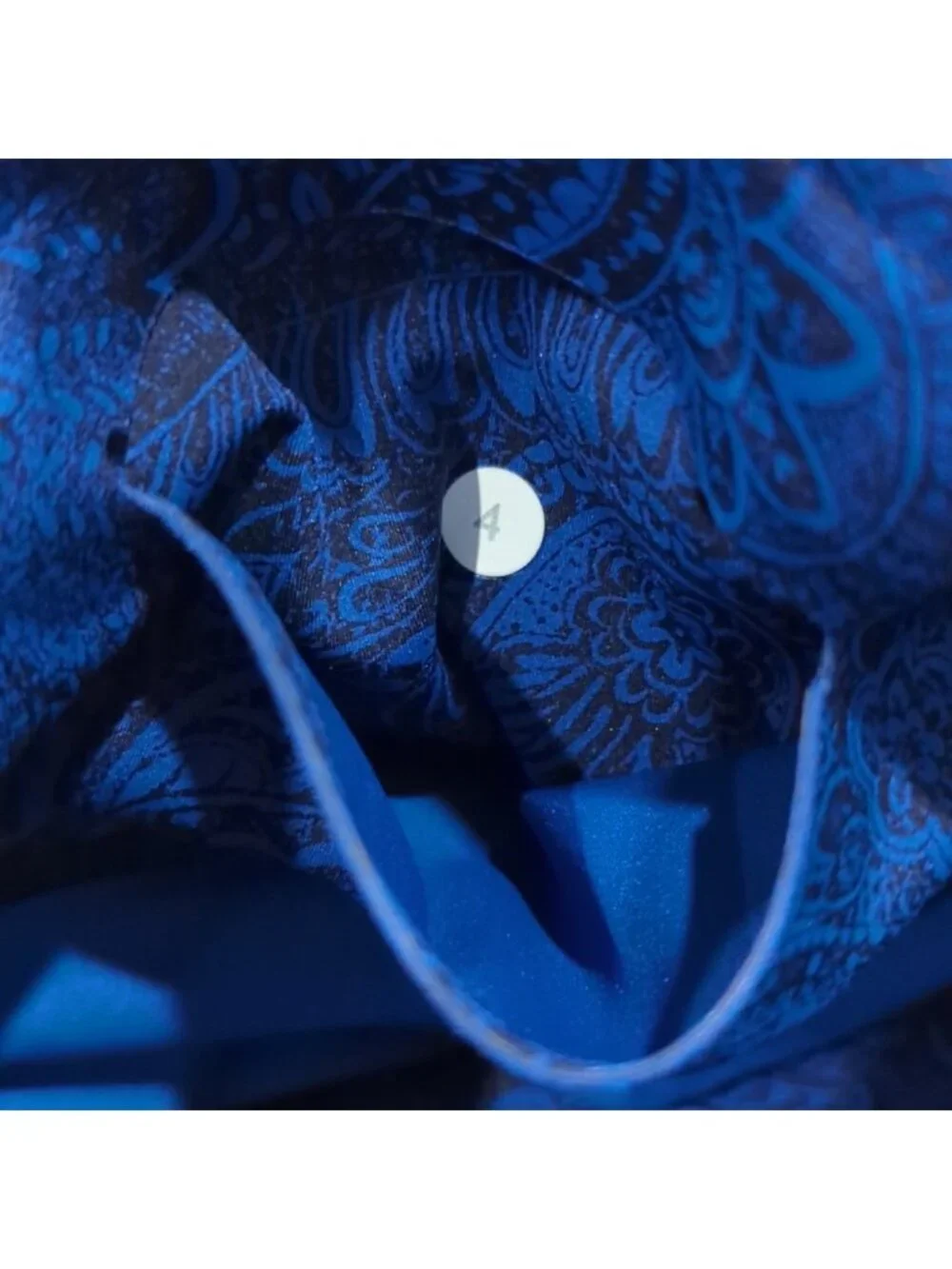 Lululemon Like Nothing 7/8 Tight Antique Paisley Sapphire Blue Black